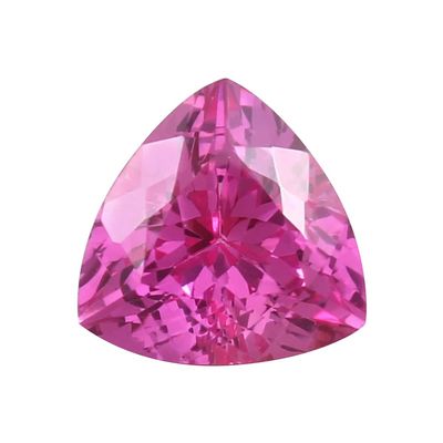3x3mm Synthetic Trillion Cut AAA Swiss Made Rough Pink Sapphire