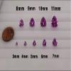 3x3mm Synthetic Trillion Cut AAA Swiss Made Rough Pink Sapphire view 3