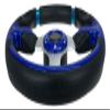 Pactrade Marine Boat Pontoon Non- Magnetic Steering Wheel Aluminum Frame Polyurethane (PU) Sleeves 3 Spokes 12-1/2" Diameter Aluminum Hub with 3/4" Tapered Bore (Navy Blue) view 4