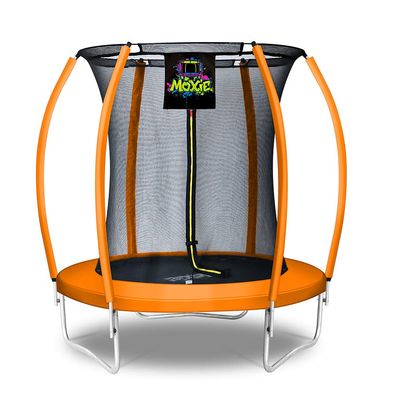 Machrus Moxie Trampoline 6FT 8FT 10FT 12FT 14FT 15FT 16FT, Recreational Trampolines for Kids and Adults- Outdoor Trampoline with Enclosure Net, Flex Fiber-Glass Rod & Curved Poles- ASTM Approved