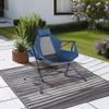 ALPHA CAMP Hammock Camping Chair Folding Rocking Chair with Cup Drink Holder Steel Heavy Duty Portable with High Back Outdoor Oversized Chair for Lawn,Backyard,Picnic,Capacity-350lbs view 2