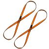 KIKIGOAL 18MM Nylon Climbing Sling Runner 23KN CE2008/EN566 Rock Climbing Webbing Straps for Outdoor Climbing, Rappelling, Swing, Yoga Hammock etc (120 CM/48 Inch, 2PCS ORANGE) view 1