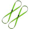 KIKIGOAL 18MM Nylon Climbing Sling Runner 23KN CE2008/EN566 Rock Climbing Webbing Straps for Outdoor Climbing, Rappelling, Swing, Yoga Hammock etc (60 CM/24 Inch, 2PCS GREEN) view 1