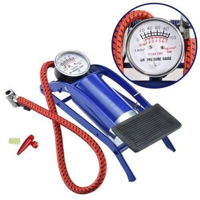SHENKY Portable High Pressure Foot Air Pump Heavy Compressor Cylinder for Bike, Car, Cycles & All Other Vehicles