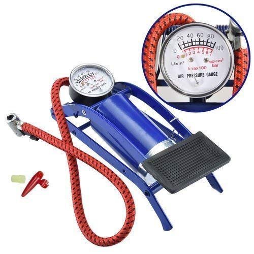 SHENKY Portable High Pressure Foot Air Pump Heavy Compressor Cylinder for Bike, Car, Cycles & All Other Vehicles