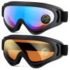 MAMBAOUT 2-Pack Snow Ski Goggles, Snowboard Goggles for Men, Women, Youth, Kids, Boys or Girls view 1