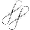 KIKIGOAL 18MM Nylon Climbing Sling Runner 23KN CE2008/EN566 Rock Climbing Webbing Straps for Outdoor Climbing, Rappelling, Swing, Yoga Hammock etc (120 CM/48 Inch, 2PCS GREY) view 1