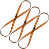 KIKIGOAL 18MM Nylon Climbing Sling Runner 23KN CE2008/EN566 Rock Climbing Webbing Straps for Outdoor Climbing, Rappelling, Swing, Yoga Hammock etc (60 CM/24 Inch, 3PCS ORANGE) view 1