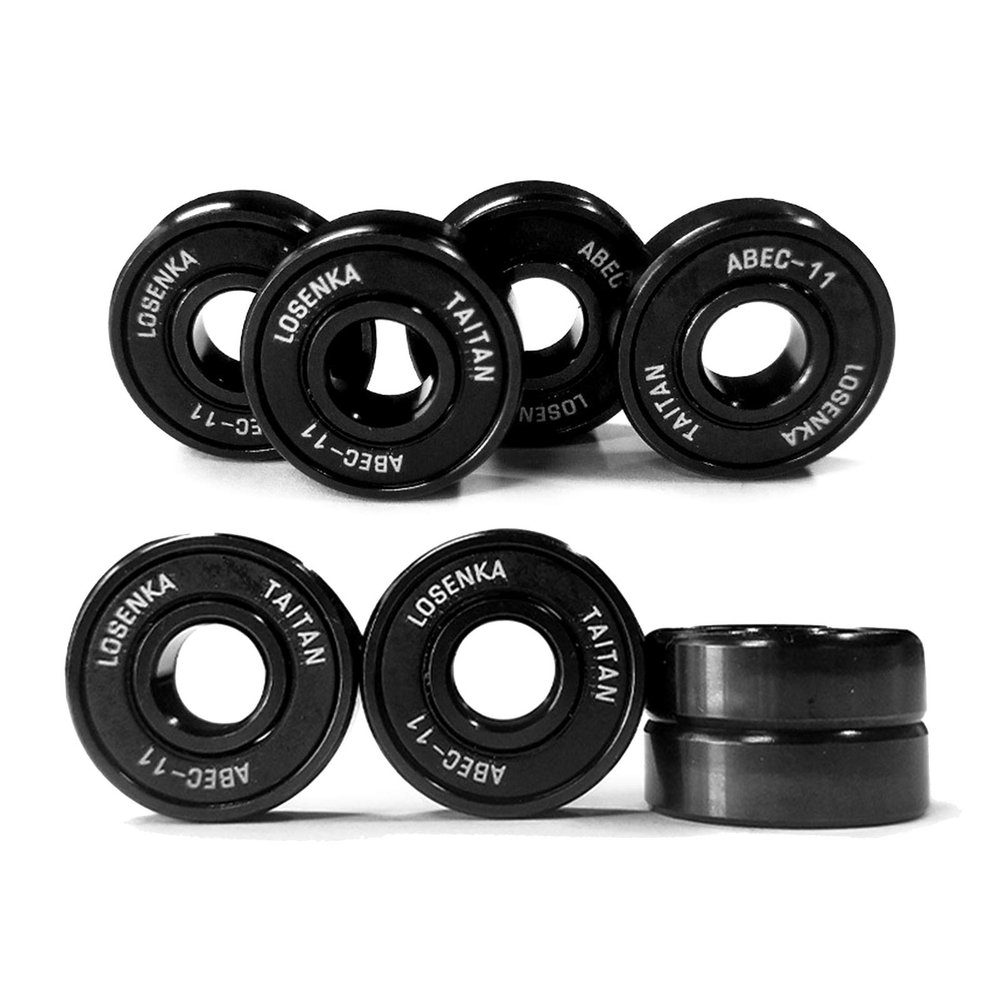 TGHY Ceramics Ball Bearings for Skateboards, Longboards, Inline Skates, Roller Skates, Spinners, Double Shielded, 8x22x7 Miniature Ball Bearings, 608, ABEC-11,8 pcs