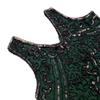 WACUDON Women 1920s Vintage Flapper Fringe Beaded Gatsby Party Costume Dress with 20s Accessories Set (3X-Large, Black Green) view 4