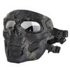 Airsoft Tactical Helmet Black Camo Mask with Eye Protective Paintball Mask Skull Full Face for Hunting Halloween view 1