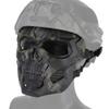 Airsoft Tactical Helmet Black Camo Mask with Eye Protective Paintball Mask Skull Full Face for Hunting Halloween view 2