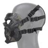 Airsoft Tactical Helmet Black Camo Mask with Eye Protective Paintball Mask Skull Full Face for Hunting Halloween view 3