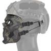 Airsoft Tactical Helmet Black Camo Mask with Eye Protective Paintball Mask Skull Full Face for Hunting Halloween view 4