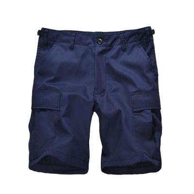 BACKBONE Men's Camouflage Cargo Shorts, MultiPocket BDU Style Casual Shorts (Navy, Size 40)