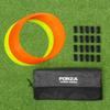FORZA Agility Rings [Pack of 12] | Soccer Training Equipment | Multi-Sport Agility Ring Set | Speed Ladder Agility Hurdles | Football Training Equipment (Orange/Yellow) view 1