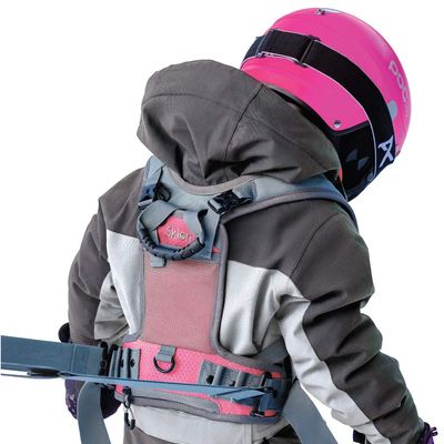 Sklon Ski and Snowboard Harness Trainer for Kids - Teach Your Child the Fundamentals of Skiing and Snowboarding - Premium Training Leash Equipment Prepares Them to Handle the Slopes (Pink Snowflake)