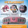 Sklon Ski and Snowboard Harness Trainer for Kids - Teach Your Child the Fundamentals of Skiing and Snowboarding - Premium Training Leash Equipment Prepares Them to Handle the Slopes (Pink Snowflake) view 4