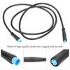 4 Pin Motor Convert Extension Cable,34.3in Waterproof 4 Pin Male to 4 Pin Female Cable Connector for Electric Bicycle EBike view 3