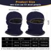 Blulu Ski Mask for Men Knitted Full Winter Face Mask 1 Hole Balaclava Ski Hat for Cold Weather Men Women(Medium,Navy Blue) view 3