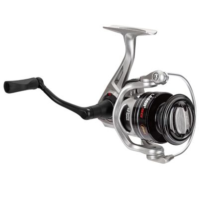Lew's Laser SG Speed Spin Freshwater Spinning Fishing Reel, Size 300 Reel, Right or Left-Hand Retrieve, 5.2:1, Zero Reverse 1-Way Clutch Bearing, Silver
