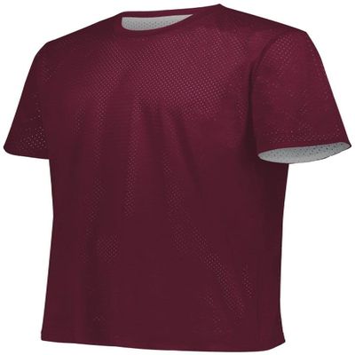 Augusta Sportswear Short Sleeve Mesh Reversible Jersey S Maroon/White