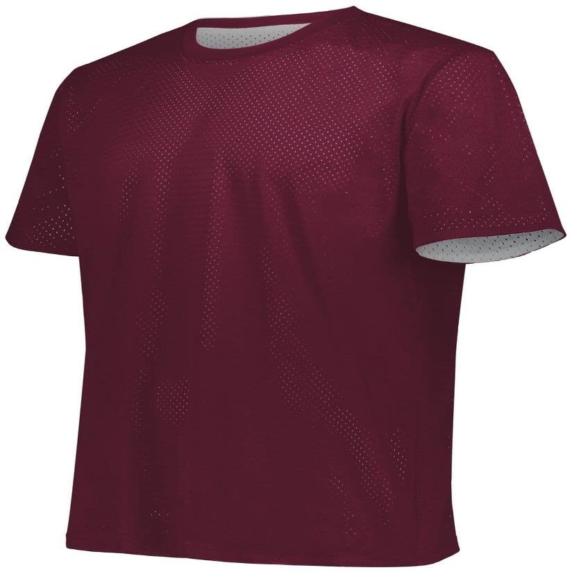 Augusta Sportswear Short Sleeve Mesh Reversible Jersey S Maroon/White