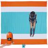 SUN NINJA Sand Proof Beach Blanket - Sand Free Beach Mat, Lightweight & Quick Dry Beach Essentials with Travel Bag, Giant Beach Blanket (10'x9') Perfect for Outdoors, Picnic, Camping & Travel view 1