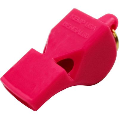 Kemp USA Bengal 60 Whistles for Adults Pea-Less Design Whistle for Coaches - Loud, Clear Sound Above Ambient Noise, Lifeguard Whistle - Self-Clearing Chambers - Pink