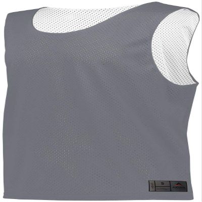 Augusta Sportswear Mesh Reversible Pinnie 2Xl Graphite/White