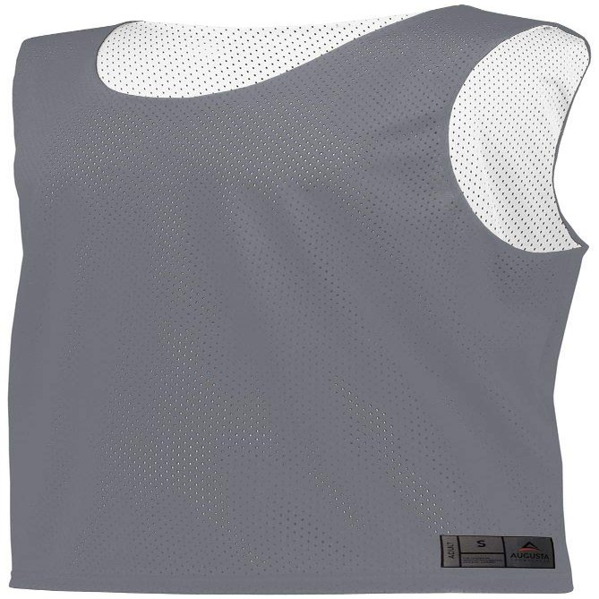 Augusta Sportswear Mesh Reversible Pinnie 2Xl Graphite/White