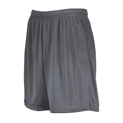 Augusta Sportswear Youth Modified Mesh Shorts, Graphite, XL