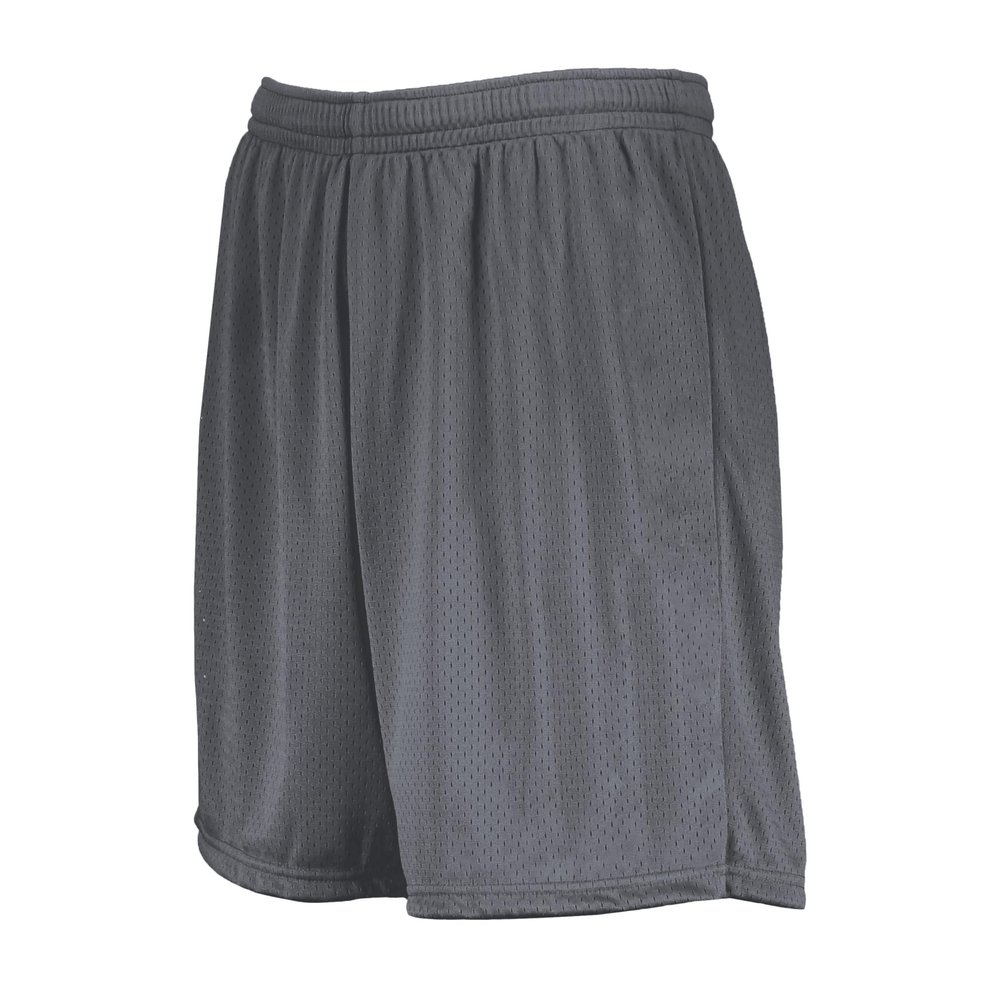 Augusta Sportswear Youth Modified Mesh Shorts, Graphite, XL