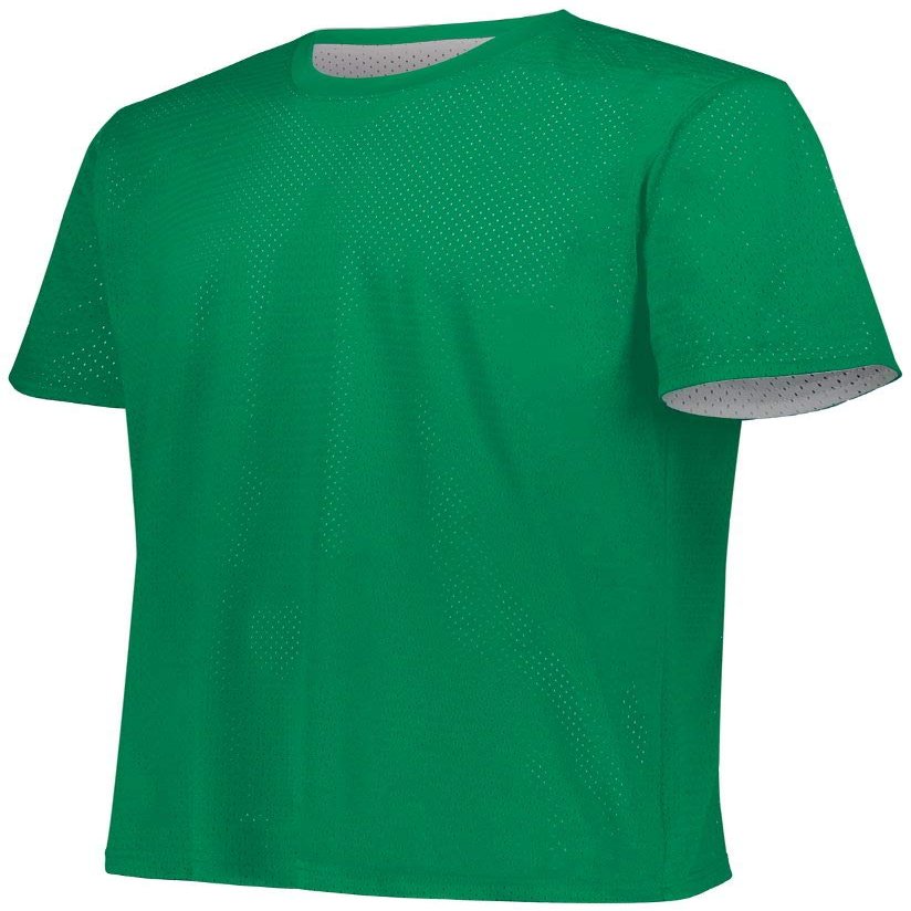 Augusta Sportswear Youth Short Sleeve Mesh Reversible Jersey Xl Kelly/White