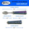 SZCO Supplies Rainbow Butterfly Folding Camping Spoon - 9" Stainless Steel, Travel, Picnic Accessory view 3