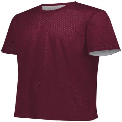 Augusta Sportswear Youth Short Sleeve Mesh Reversible Jersey Xxs Maroon/White