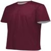 Augusta Sportswear Youth Short Sleeve Mesh Reversible Jersey Xxs Maroon/White view 1