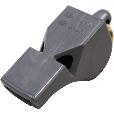 Kemp USA Bengal 60 Whistles for Adults Pea-Less Design Whistle for Coaches - Loud, Clear Sound Above Ambient Noise, Lifeguard Whistle - Self-Clearing Chambers, Water-Resilient - Silver