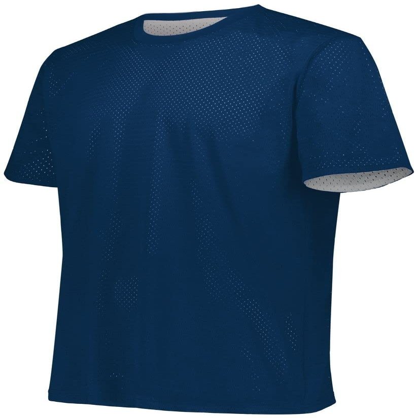 Augusta Sportswear Short Sleeve Mesh Reversible Jersey L Navy/White
