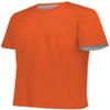 Augusta Sportswear Youth Short Sleeve Mesh Reversible Jersey Xs Orange/White view 1