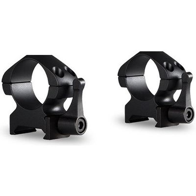 Hawke Sport Optics 23011 1 in. Precision Steel Rings Weaver Medium with Lever, Black - 2 Piece