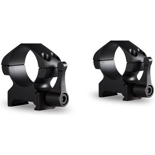 Hawke Sport Optics 23011 1 in. Precision Steel Rings Weaver Medium with Lever, Black - 2 Piece