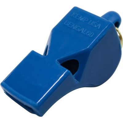 Kemp USA Bengal 60 Whistles for Adults Pea-Less Design Whistle for Coaches - Loud, Clear Sound Above Ambient Noise, Lifeguard Whistle - Self-Clearing Chambers - Royal Blue