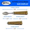 9 Gold Finished Butterfly-Open Style Travel/Camping Spoon view 3