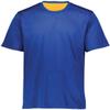 Augusta Sportswear Youth Short Sleeve Mesh Reversible Jersey Xxs Royal/Gold view 4