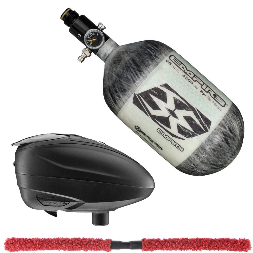 Action Village Contender Paintball Upgrade Package Kit (Tank Size: 68/4500, Loader Color: Black/Black)