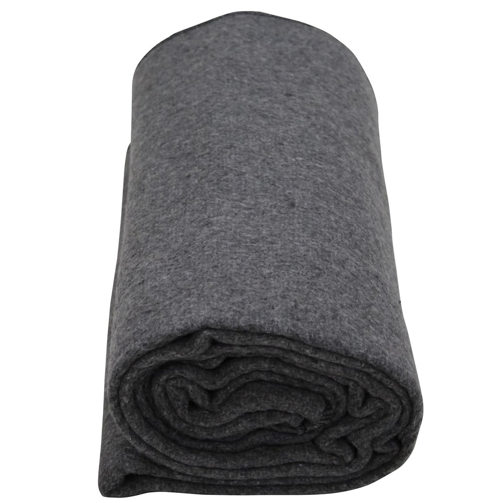 Kemp USA Wool Blanket 60 x 84 Inch Fire Retardant Military Survival Camping