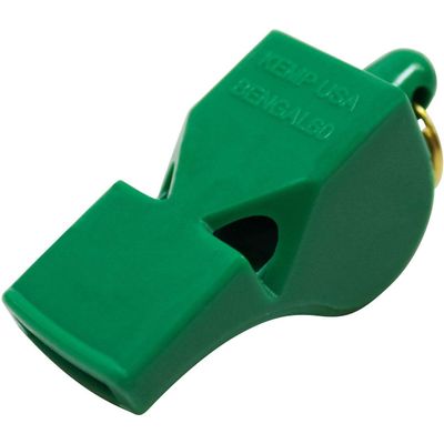 Kemp USA Bengal 60 Whistles for Adults Pea-Less Design Whistle for Coaches - Loud, Clear Sound Above Ambient Noise, Lifeguard Whistle - Self-Clearing Chambers - Green
