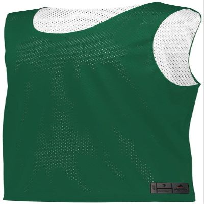 Augusta Sportswear Mesh Reversible Pinnie 3XL Dark Green/White