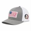 Columbia Unisex Collegiate PFG Mesh Fish Flag Ball Cap, FSU - Titanium, Small/Medium view 1